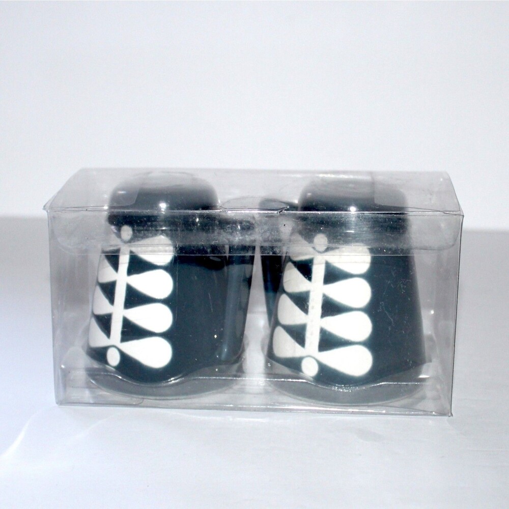 The Spring Shop Julia Salt Pepper Shakers blue ceramic mcm scandi